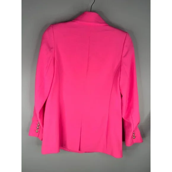 Generation Love Leighton Crepe Blazer Jacket Double Breasted Ultra Pink XS NWT
